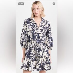 Cara Cara Robin Dress in Heron Navy-Size Small